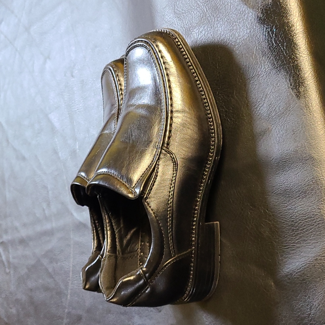 Boys Slip On Dress Shoes, Sz 2m, Black